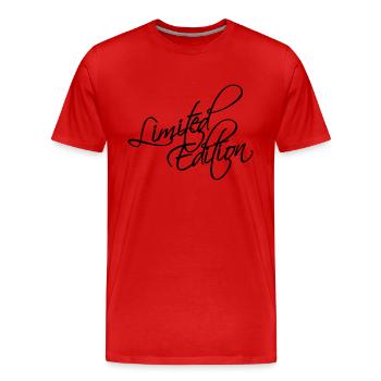 Limited Edition - T-shirt bio Premium Homme - rouge - Devant - Damien (186cm)