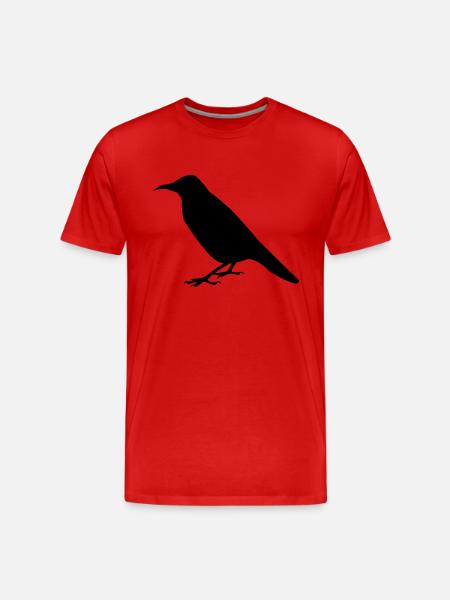raven crow - Men's Premium Organic T-Shirt - red