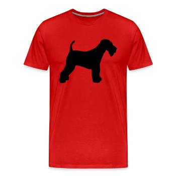 Airedale Terrier - Männer Premium Bio T-Shirt - Rot - Vorne - Damien (186cm)