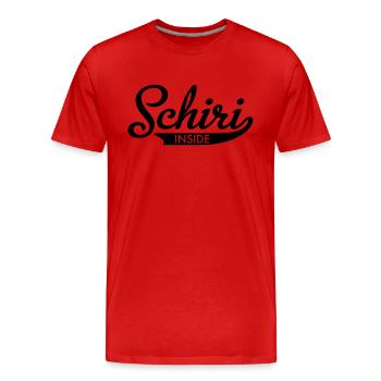 Schiri - Männer Premium Bio T-Shirt - Rot - Vorne - Damien (186cm)