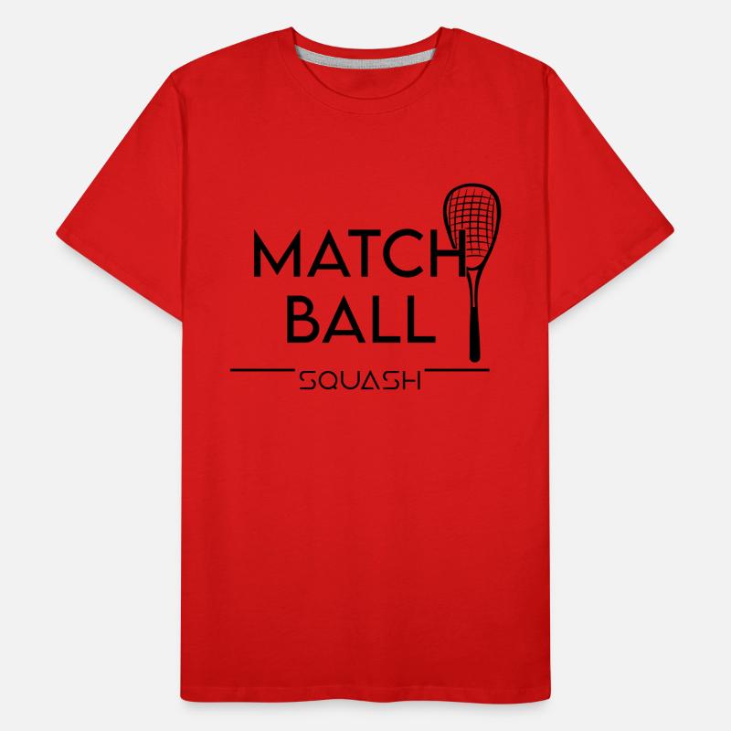 Squash: Match Ball Männer Premium Bio T-Shirt