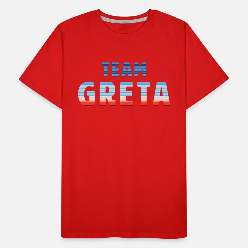 Team Greta | Warming Stripes Männer Premium Bio T-Shirt