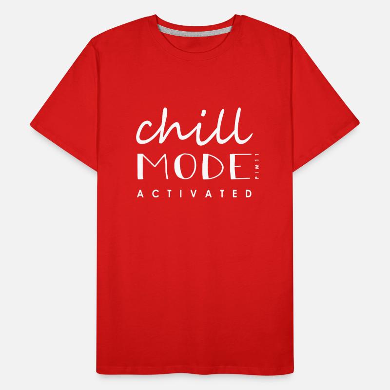 Chillmode activated (white) Men's Premium Organic T-Shirt