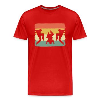 Street Dance Straßentänzer - Männer Premium Bio T-Shirt - Rot - Vorne - Damien (186cm)