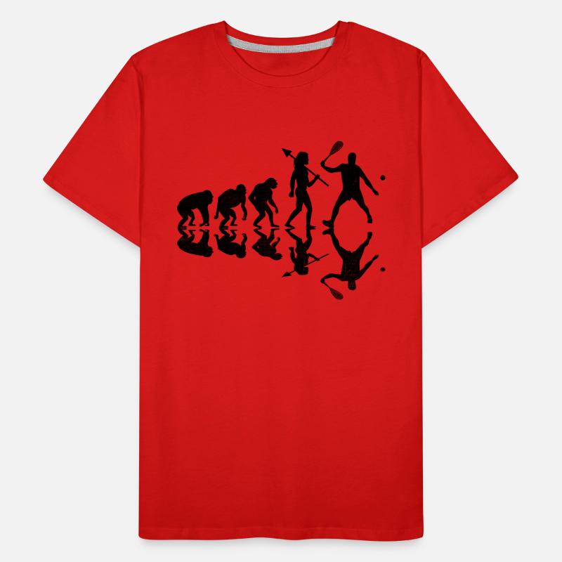 Squash Spieler Squash Evolution Spieler Raquetball S Männer Premium Bio T-Shirt