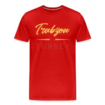 Trabzon Türkei Türk Herkunft Memleket Sprüche - Männer Premium Bio T-Shirt - Rot - Vorne - Damien (186cm)
