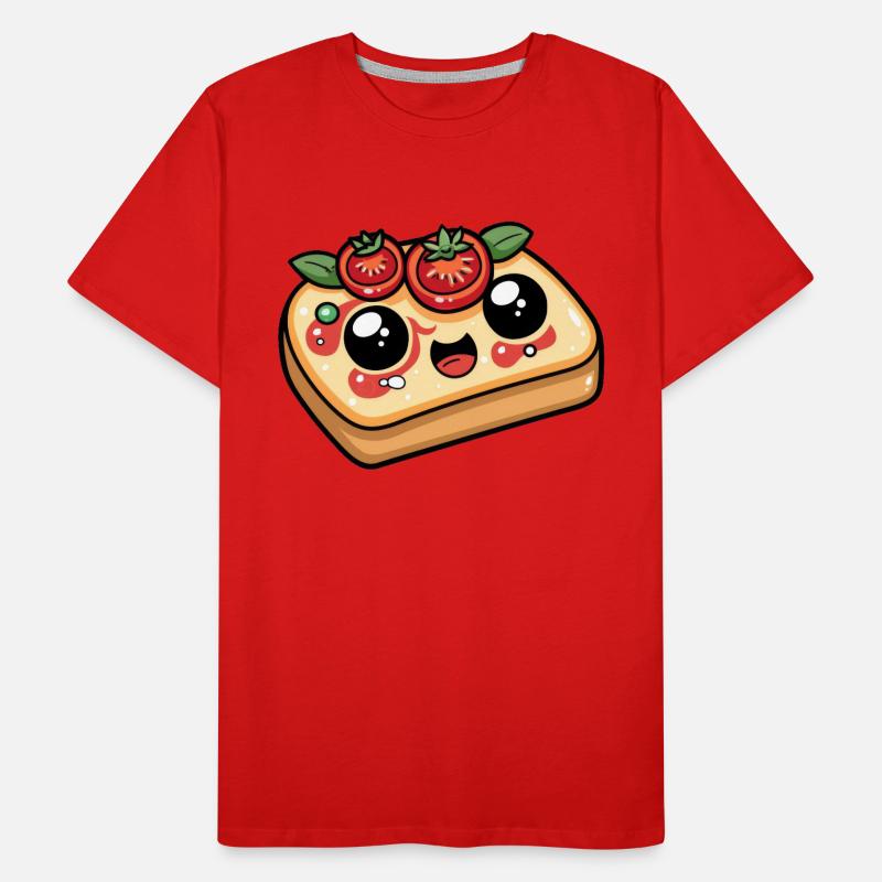 Funny Bread with Tomato Comic Men's Premium Organic T-Shirt