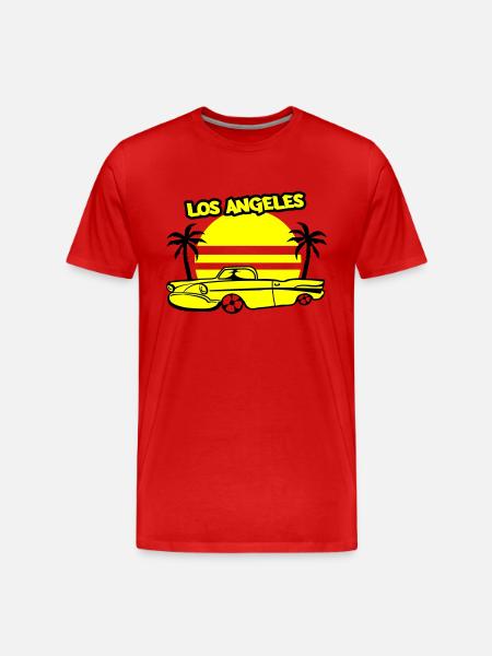Los Angeles Lowrider - Men's Premium Organic T-Shirt - red
