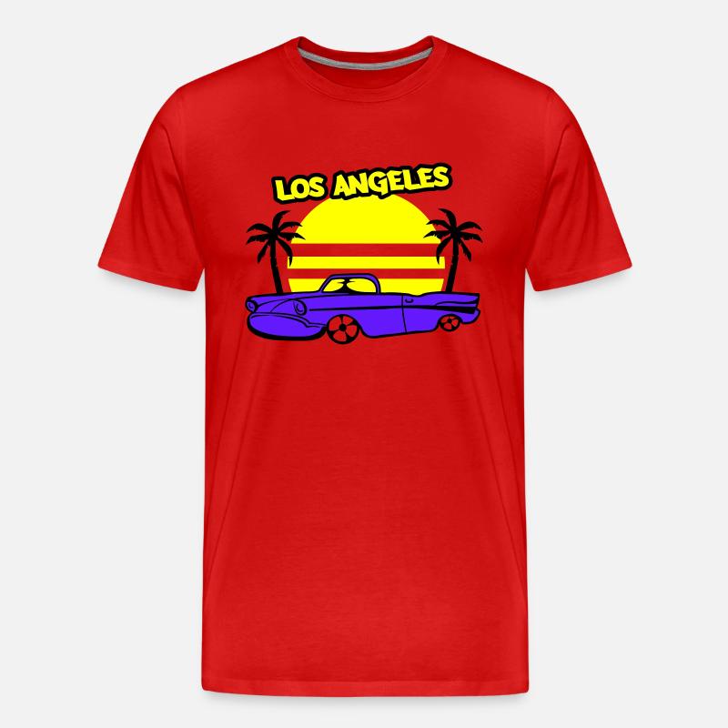 los angeles lowrider - Männer Premium Bio T-Shirt - Rot