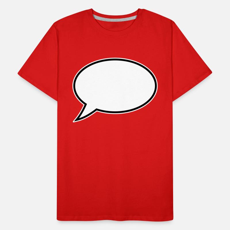 Speech Bubble Design Men's Premium Organic T-Shirt