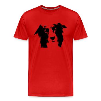 Border-collie - Männer Premium Bio T-Shirt - Rot - Vorne - Damien (186cm)