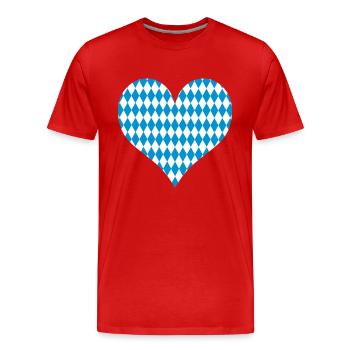 Bayern - Männer Premium Bio T-Shirt - Rot - Vorne - Damien (186cm)