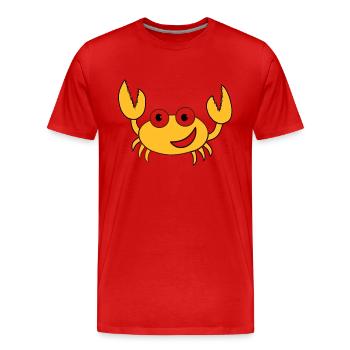 Krebs - Männer Premium Bio T-Shirt - Rot - Vorne - Damien (186cm)