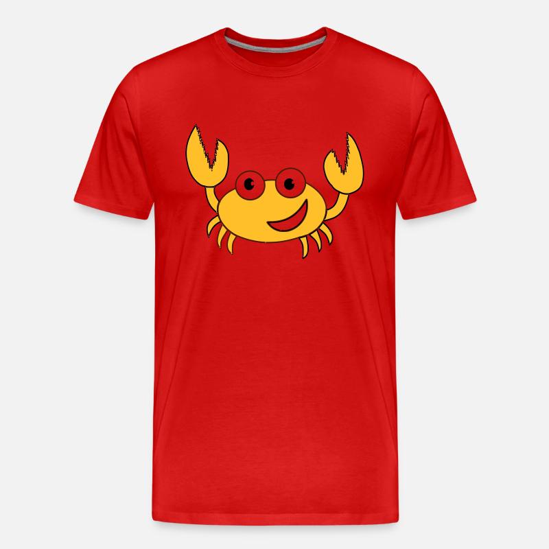 Krebs - Männer Premium Bio T-Shirt - Rot