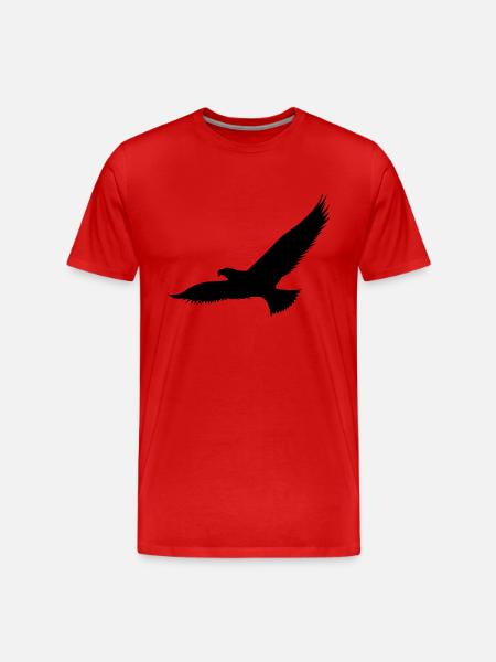 adler1 - Männer Premium Bio T-Shirt - Rot