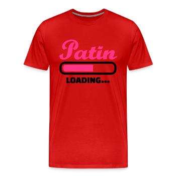 Patin - Männer Premium Bio T-Shirt - Rot - Vorne - Damien (186cm)