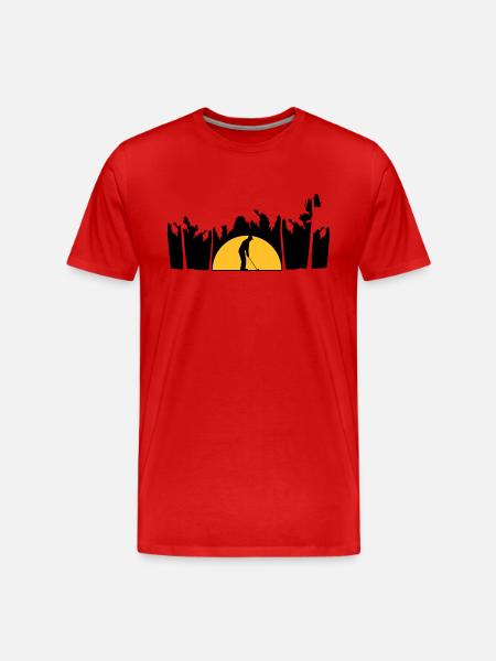 Vacation playing golf - Men's Premium Organic T-Shirt - red