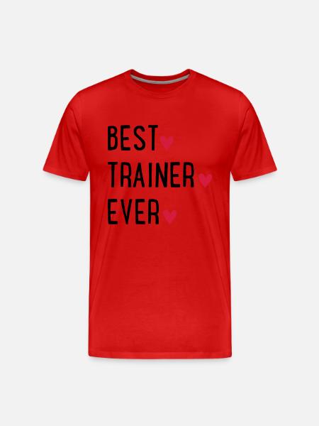 Trainer - Men's Premium Organic T-Shirt - red