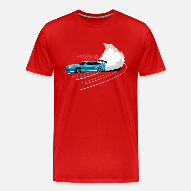 Auto Driften Racing Tuning - Männer Premium Bio T-Shirt - Rot