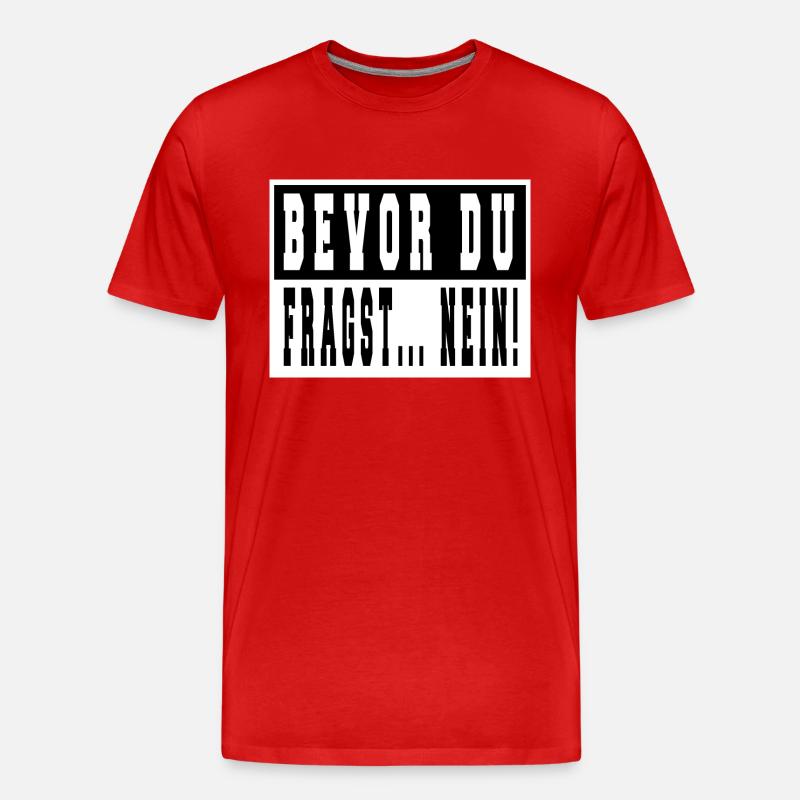 meerkatze falbkatze geschenkidee spruch - Männer Premium Bio T-Shirt - Rot