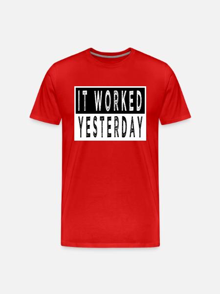 christmas carols computer programming fun - Men's Premium Organic T-Shirt - red