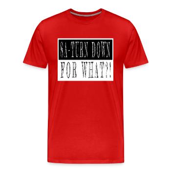 art fun birthday gift earth astronomy gifts - Männer Premium Bio T-Shirt - Rot - Vorne - Damien (186cm)