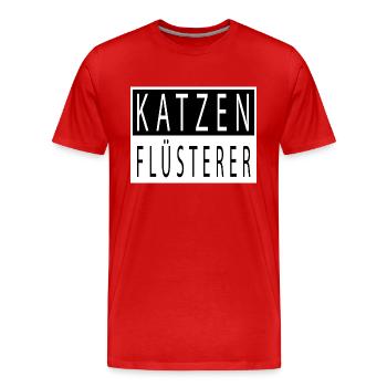 tier statement lieben lustig geschenk witzig cool - Männer Premium Bio T-Shirt - Rot - Vorne - Damien (186cm)