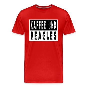 geschenk zitat hunderasse hundefreund coffeeshop - Männer Premium Bio T-Shirt - Rot - Vorne - Damien (186cm)