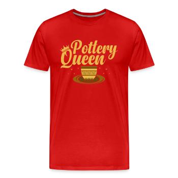Pottery Queen Pot Maker Ceramics Artist - Männer Premium Bio T-Shirt - Rot - Vorne - Damien (186cm)