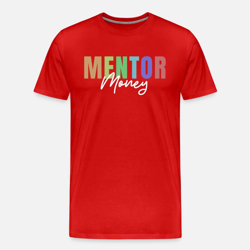 Geld Förderer Mentor - Männer Premium Bio T-Shirt - Rot