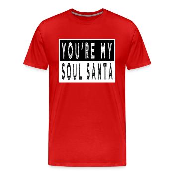 Père Noël Dork idée cadeau Noël vacances ordinateur - T-shirt bio Premium Homme - rouge - Devant - Damien (186cm)