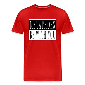 rat de bibliothèque idée cadeau cadeau idée article - T-shirt bio Premium Homme - rouge - Devant - Damien (186cm)