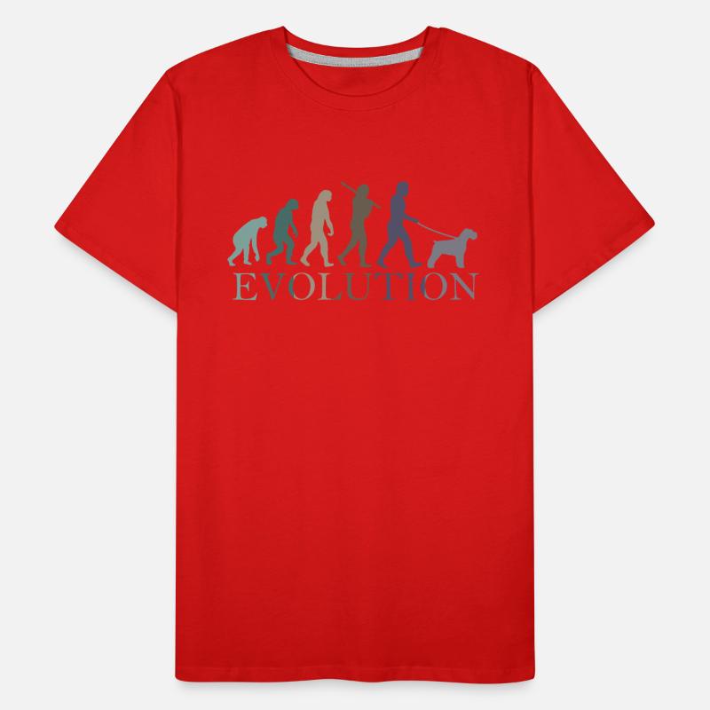 DIE EVOLUTION DES SCHNAUZERS Männer Premium Bio T-Shirt