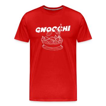 Chefkoch Pasta Gnocchi Italien pasta Gericht - Männer Premium Bio T-Shirt - Rot - Vorne - Damien (186cm)