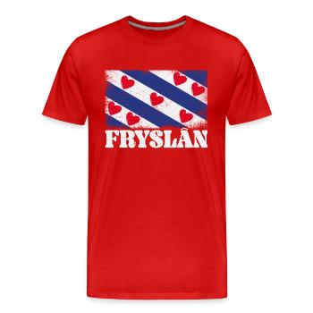 Holzschuh Niederlande National Königstag - Männer Premium Bio T-Shirt - Rot - Vorne - Damien (186cm)