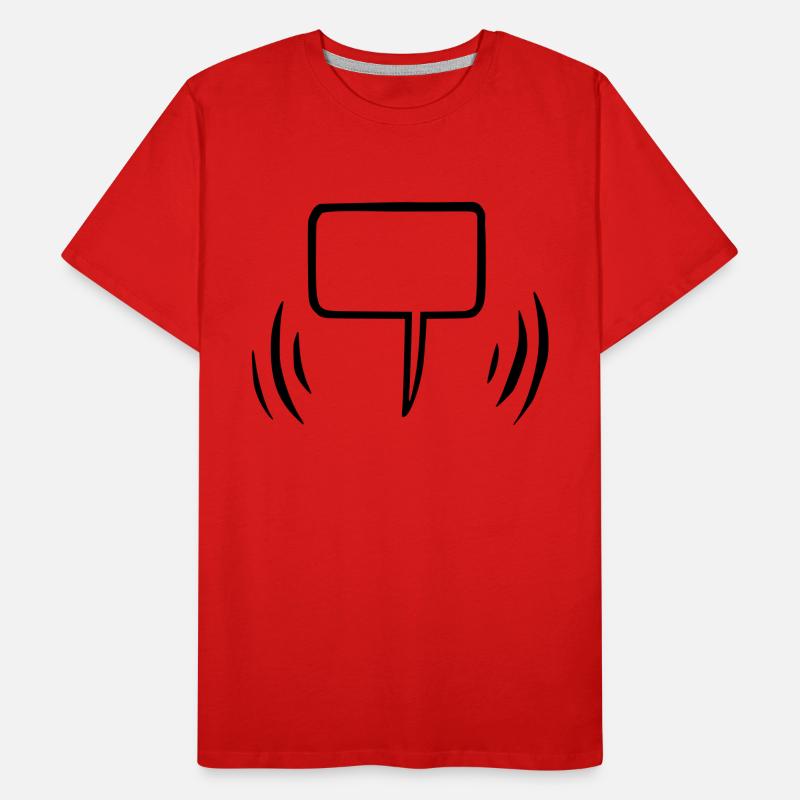 Speech bubble empty Men's Premium Organic T-Shirt