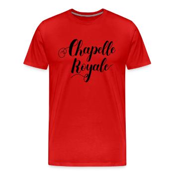 Chapelle royale - T-shirt bio Premium Homme - rouge - Devant - Damien (186cm)