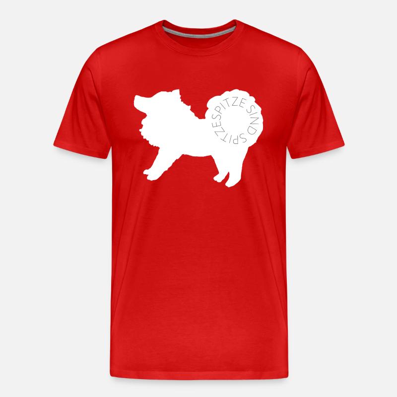 Spitze sind spitze! White - Männer Premium Bio T-Shirt - Rot