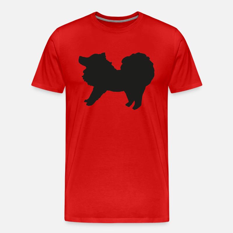 Spitz schwarz - Männer Premium Bio T-Shirt - Rot