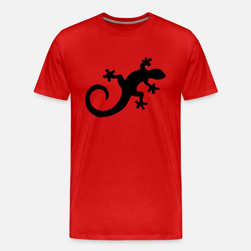 salamander - Männer Premium Bio T-Shirt - Rot