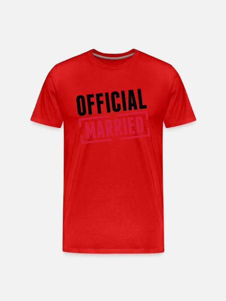 married_official_bx2 - Men's Premium Organic T-Shirt - red