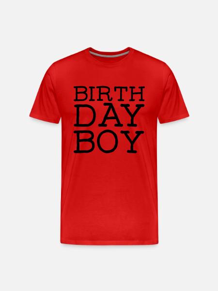 Birthday Boy - Men's Premium Organic T-Shirt - red