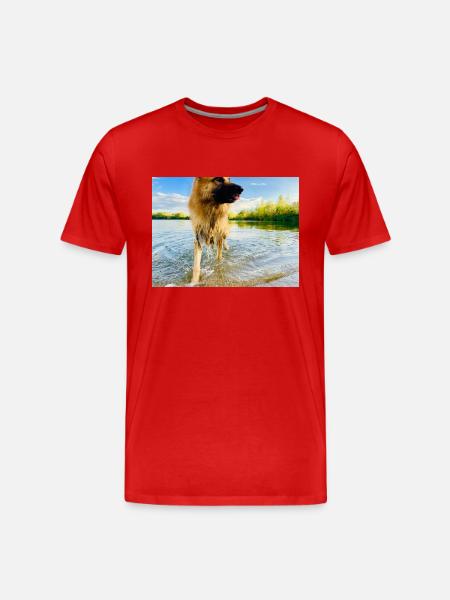 Altdeutscher Schäferhund - Männer Premium Bio T-Shirt - Rot