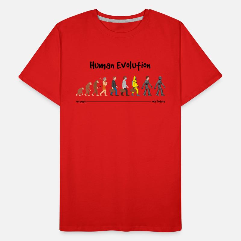 Evolution a robotic future Men's Premium Organic T-Shirt