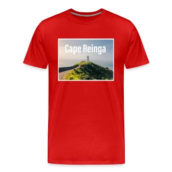 Nouvelle-Zélande - T-shirt bio Premium Homme - rouge - Devant - Damien (186cm)