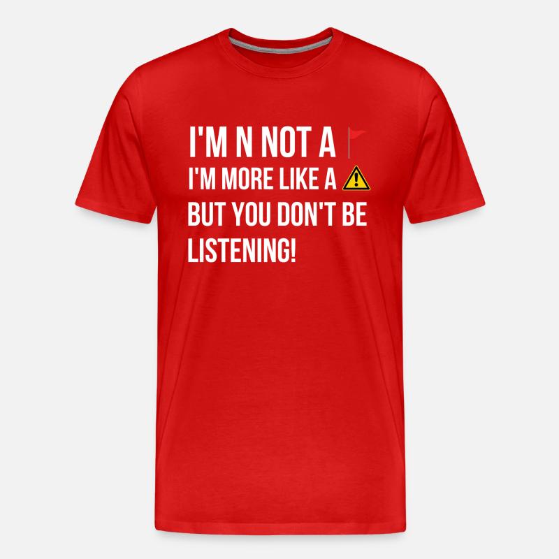 Relation relationnelle Rencontres Dire anglais - T-shirt bio Premium Homme - rouge