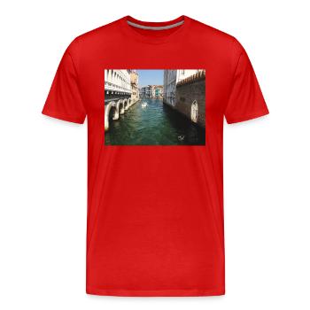 Sommer in Venedig - Männer Premium Bio T-Shirt - Rot - Vorne - Damien (186cm)