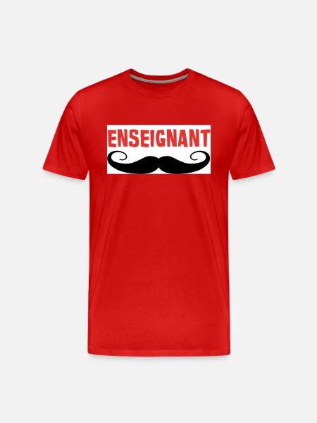 ENSEIGNANT - T-shirt bio Premium Homme - rouge