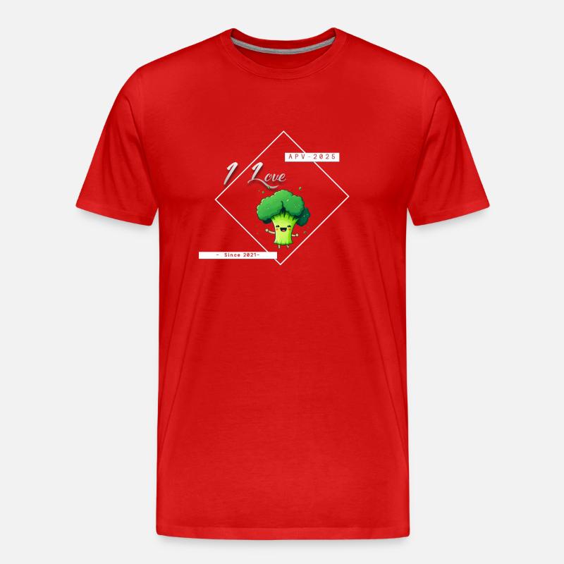 THEBROCO - Männer Premium Bio T-Shirt - Rot