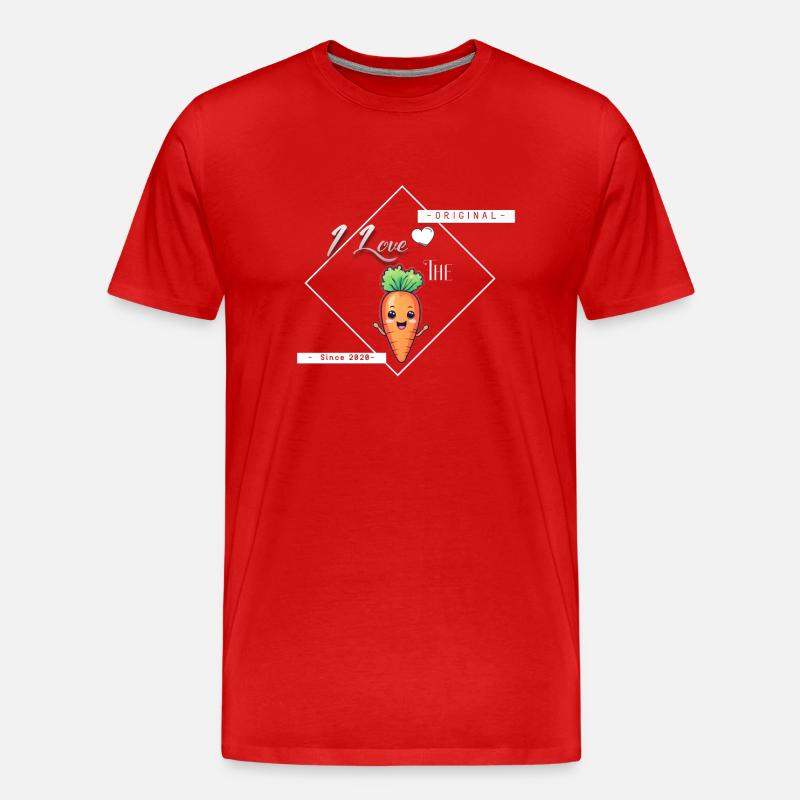 CARROVE - Männer Premium Bio T-Shirt - Rot